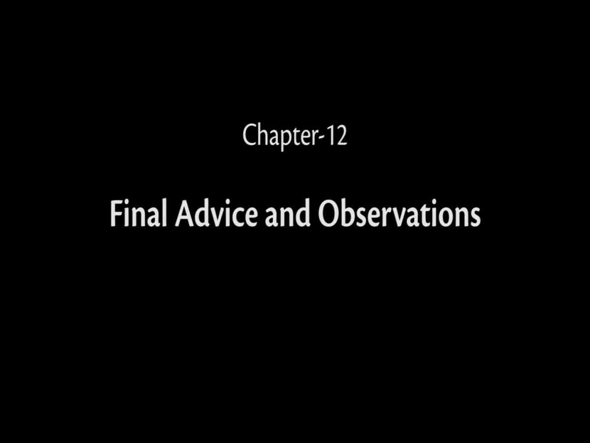 Final advice and observations thumbnail
